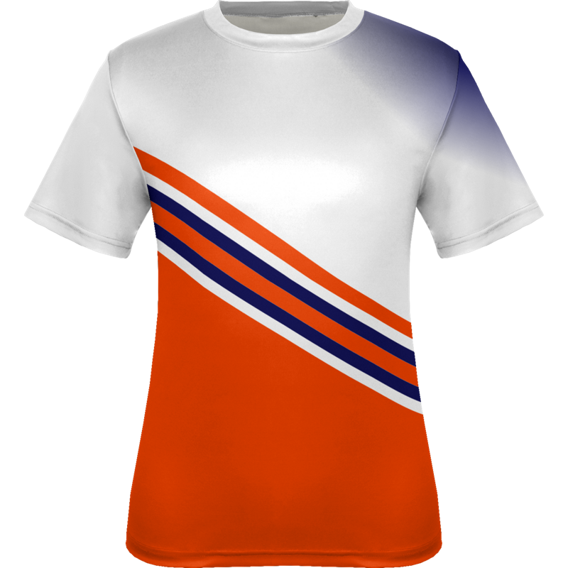 White & Red Colrblock Design Tennis Wear T-Shirt